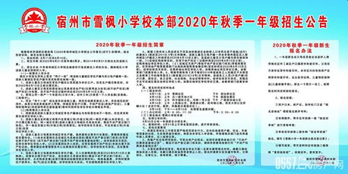 雪楓小學(xué)教育集團(tuán)2020年秋季一年級(jí)招生公告及招生輔助服務(wù)說明
